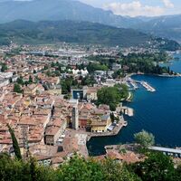 Blick vom Bastione: Riva del Garda