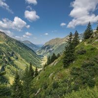 Blick vom Höfertsteig auf den Riesachsee