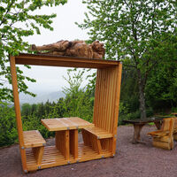 Picknickbank auf dem Lautenbacher Teufelsteig