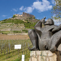 Bachus Denkmal unter der Burg Staufen