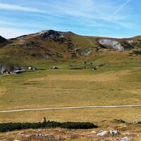 Blick vom Schneealpenhaus zum Windberg