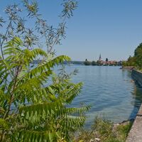 Schöner Blick auf den See
