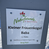 Gipfelkreuz Inschrift