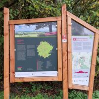 "Schwan am Silbersee" Portaltafel
