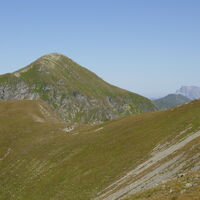 Sonntagkogel, rechts am Horizont zeigt sich der Buchstein und der Große Ödstein