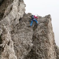 beim Abstieg verzichten wir auf den Eggerturm und steigen über den Riss ab