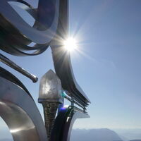 am höchsten Punkt der Tour angekommen