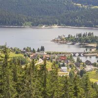 Blick vom Riesenbühlturm auf den Schluchsee