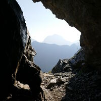 Blick aus dem Stolleneingang