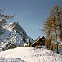 Hütte im Winter