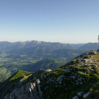 Im Hintergrund der Hohe Nock