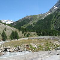Gletschersee mit Blick Richtung Plattjen