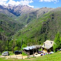 Panorama auf das Val d Angrogna vom Rifugio Barfé
