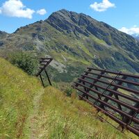 Weg zur Grasjoch Hütte