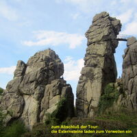 Externsteine, Natur- u. Kulturdenkmal im Naturpark Teutoburger Wald