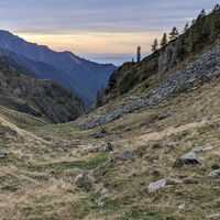 Abfahrtsroute vom Sattel