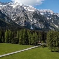Gravelbiker in Unterleutasch