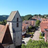 Ausblick auf Zavelstein von der Burgruine aus
