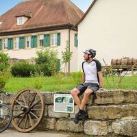 Radfahrer in Mulfingen-Hollenbach