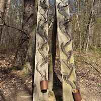 Aktionswanderweg in Kirchberg an der Jagst: Mitmachstation auf dem Wanderweg