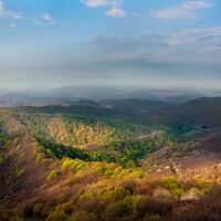 Ausblick auf Savonas farbenfrohe Landschaft