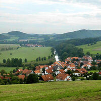 Göringen im Werratal (Blick nach Osten, Richtung Wartha)