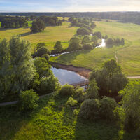 Flußlauf von oben in Rotenburg (Wümme)