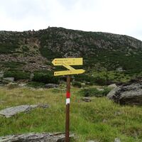 Am Ende des Wege - Wegweiser zur Martin Busch Hütte und Vent