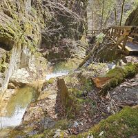 Stromschnellen in der Klamm