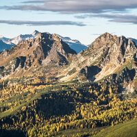 Blick nach Westen zu den beiden Geißsteinen