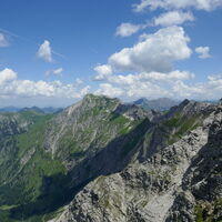 auf gehts über den Grat bis zum Großen Daumen