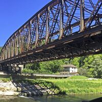 Entlang der Nagold - Eisenbahnbrücke