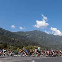 Teilnehmerfeld der Dolomitenradrundfahrt