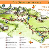 Übersichtskarte des Weges