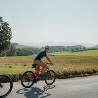 Radtour am Donauradweg Höhenrücken Münzbach