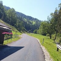 7km lange Anfahrt zum Anstieg auf den Eibeggsattel hinauf