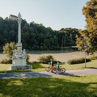Radtour am Innradweg Mariensäule Wernstein am Inn