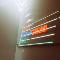 Light installation in the Lenbachhaus 