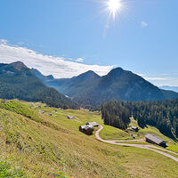 Blick über die Kallbrunnalm