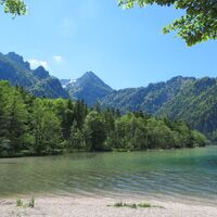 Almtaler Haus - Habernau/Jagersimmerl - Almsee - Hochpfad/Gschirrsattel -  Offensee - Jh. Fahrnau - Rindbachschlucht - Ebensee