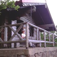 Blockhütte auf dem Hainfelsen