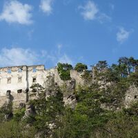 Blick zurück zur Ruine Rauhenstein