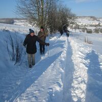 Von der Leyen Wanderweg im Schnee