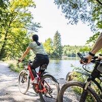Radfahren Bergsee