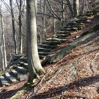 Die Treppen hinab Richtung Cantoira