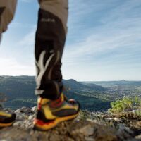 Aussicht und Wanderschuhe Geislingen Bodenfels