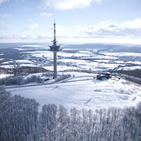 Köterberg in Winterlandschaft 