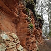 Naturdenkmal Rotenstein im Winter