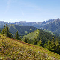Blick zu den Gipfeln der zentralen Seckauer Tauern