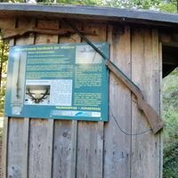 Tafel an der Schutzhütte im Schneetiegel